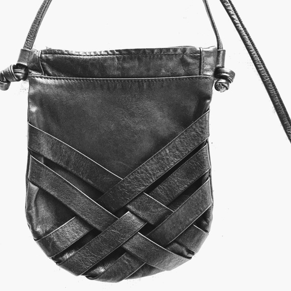 black boho crossbody bag